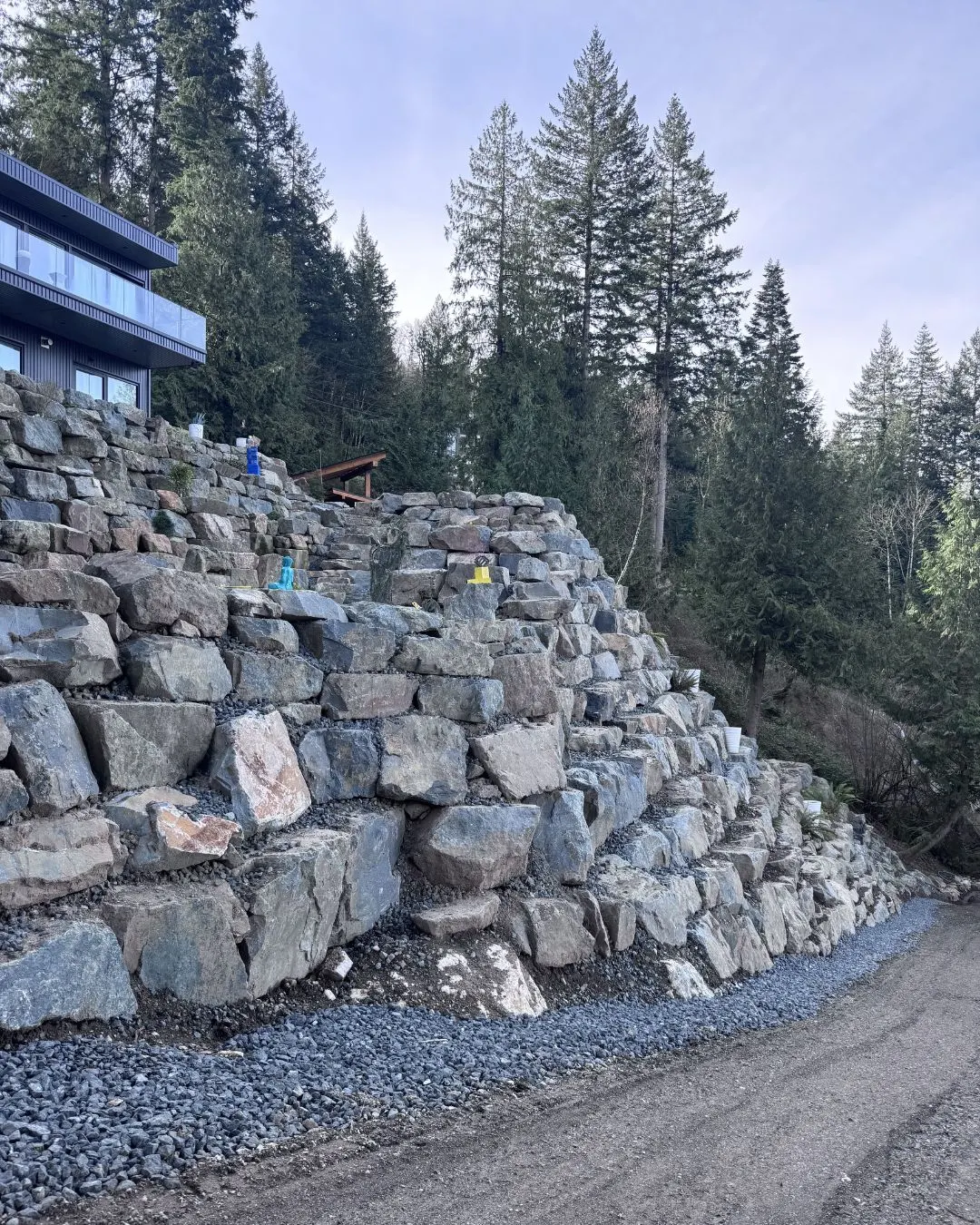 The 60 foot rock wall on Chilliwack Mountain