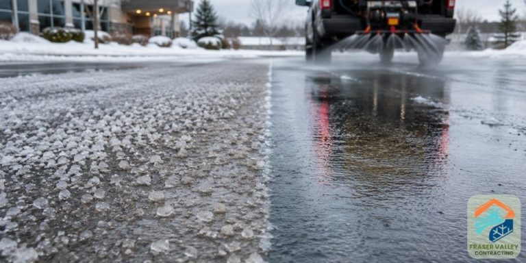 Rock Salt vs. Brine: Why hiring a local contractor matters